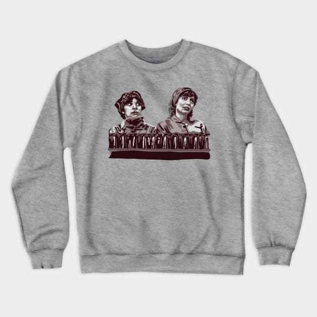 Laverne and Shirley Crewneck Sweatshirt by Slightly Unhinged